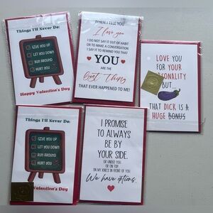 Valentine's Day Greeting Card Set